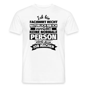 Fachwirt Recht Geschenke - Männer T-Shirt - Weiß - Vorne - AI Model Male 178 dark (178cm)