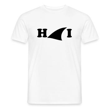 requin - T-shirt homme - blanc - Devant - AI Model Male 178 dark (178cm)