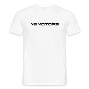 Moteurs V8 - Fans de voitures - T-shirt homme - blanc - Devant - AI Model Male 178 dark (178cm)