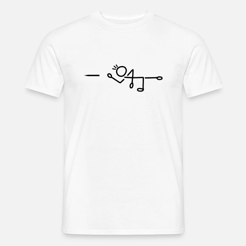 Pfeil werfen - Dart - Männer T-Shirt - Weiß