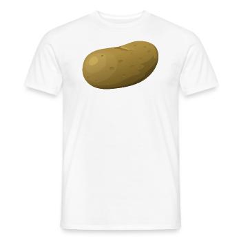 pomme de terre - T-shirt homme - blanc - Devant - AI Model Male 178 dark (178cm)
