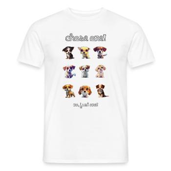 Chose one 2 - Männer T-Shirt - Weiß - Vorne - AI Model Male 178 dark (178cm)