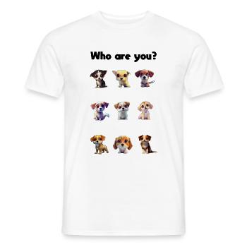Dog9x9 - Männer T-Shirt - Weiß - Vorne - AI Model Male 178 dark (178cm)