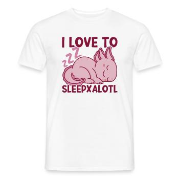 Axolotl - T-shirt homme - blanc - Devant - AI Model Male 178 dark (178cm)