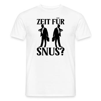 Snus Zeit - Männer T-Shirt - Weiß - Vorne - AI Model Male 178 dark (178cm)