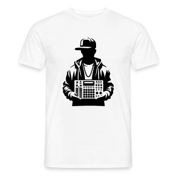 Beatmaker Halte-Sampler - Männer T-Shirt - Weiß - Vorne - AI Model Male 178 dark (178cm)