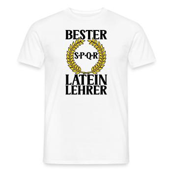 Latein Lehrer - Männer T-Shirt - Weiß - Vorne - AI Model Male 178 dark (178cm)