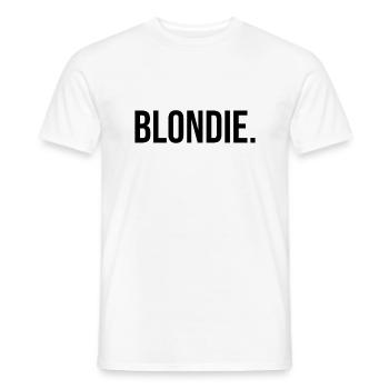 Blondie - blonde - black - Men's T-Shirt - white - Front - AI Model Male 178 dark (178cm)