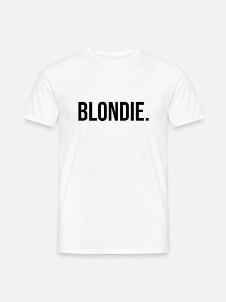 Blondie - blonde - black - Men's T-Shirt - white