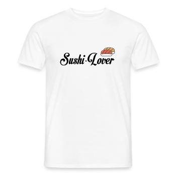 sushi lover - Men's T-Shirt - white - Front - AI Model Male 178 dark (178cm)