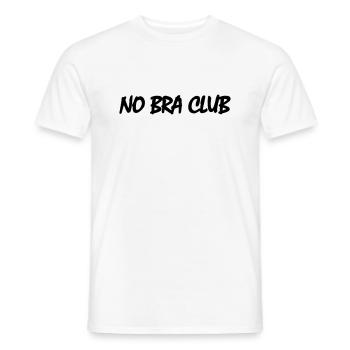 Pas de clubs de soutien-gorge - T-shirt homme - blanc - Devant - AI Model Male 178 dark (178cm)