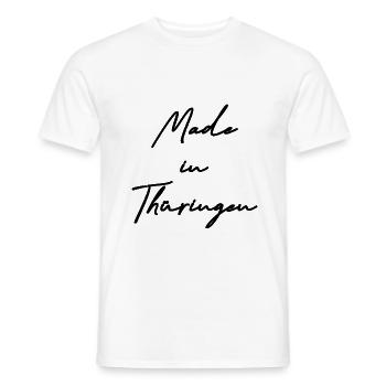 made in thüringen - Männer T-Shirt - Weiß - Vorne - AI Model Male 178 dark (178cm)