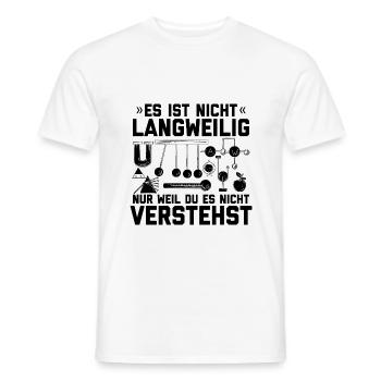 Physics - Men's T-Shirt - white - Front - AI Model Male 178 dark (178cm)