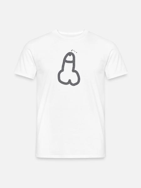 Penis - Männer T-Shirt - Weiß