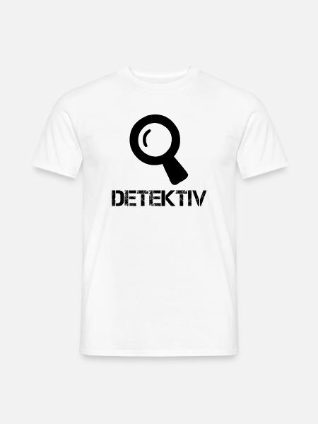 Detective magnifier white - Men's T-Shirt - white