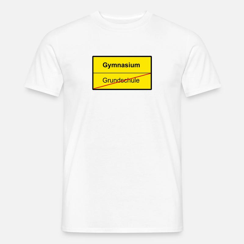 Bye Elementary School - Hello Gymnasium - Men's T-Shirt - white