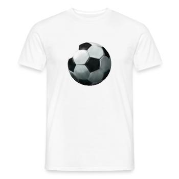 Soccer - Men's T-Shirt - white - Front - AI Model Male 178 dark (178cm)
