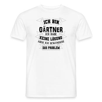 Gärtner Garten Spruch Geschenkidee - Männer T-Shirt - Weiß - Vorne - AI Model Male 178 dark (178cm)
