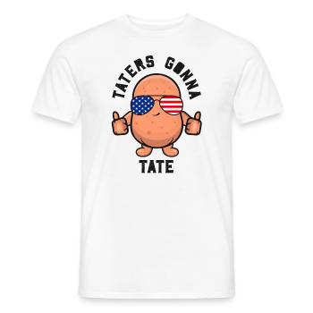 Taters geht zu Tate Potato Tater Tot Foodie Food - Männer T-Shirt - Weiß - Vorne - AI Model Male 178 dark (178cm)