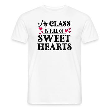 My Class Is Full Of Sweethearts - Men's T-Shirt - white - Front - AI Model Male 178 dark (178cm)
