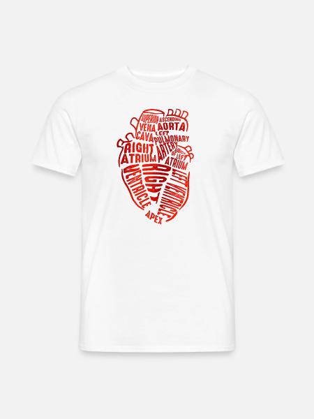 Teile des Herzens - Männer T-Shirt - Weiß