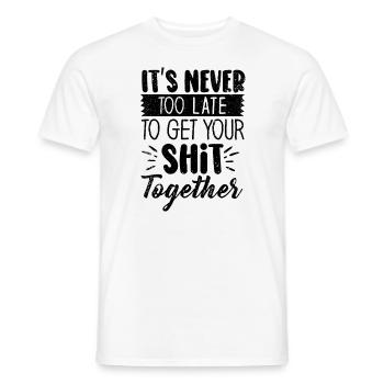Positive Inspiration Men Women Funny Motivation - Men's T-Shirt - white - Front - AI Model Male 178 dark (178cm)