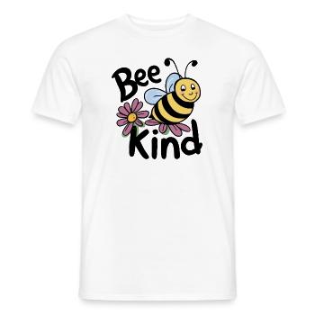 Bee Kind Biene - Männer T-Shirt - Weiß - Vorne - AI Model Male 178 dark (178cm)
