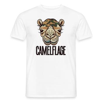 Camelflage Kamel Lustige Sprüche Tiere - Männer T-Shirt - Weiß - Vorne - AI Model Male 178 dark (178cm)