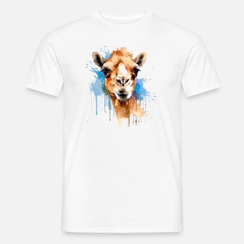 Kamel Kamelkopf - Männer T-Shirt - Weiß