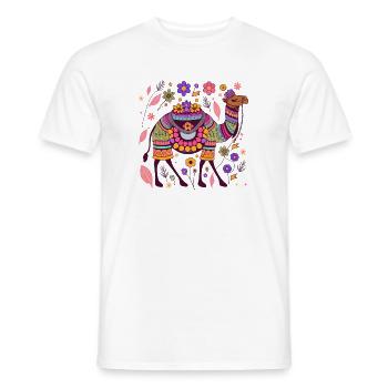 Chameau - T-shirt homme - blanc - Devant - AI Model Male 178 dark (178cm)
