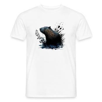 Wasserschwein - Männer T-Shirt - Weiß - Vorne - AI Model Male 178 dark (178cm)