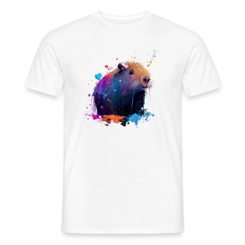 Wasserschwein - Männer T-Shirt - Weiß - Vorne - AI Model Male 178 dark (178cm)