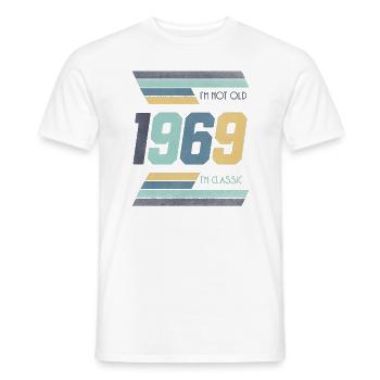 1969 I'm Not Old I'm Classic Gift Idea - Men's T-Shirt - white - Front - AI Model Male 178 dark (178cm)