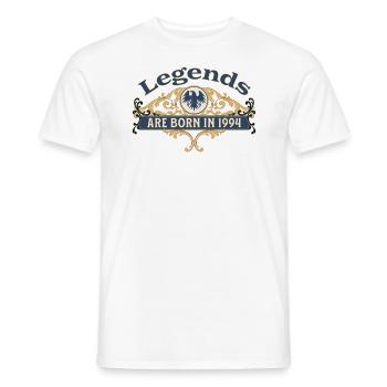 Legends Are Born in 1994 Geburtstag Geschenkidee - Männer T-Shirt - Weiß - Vorne - AI Model Male 178 dark (178cm)
