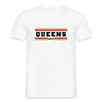 Queens Nyc - Männer T-Shirt - Weiß - Vorne - AI Model Male 178 dark (178cm)