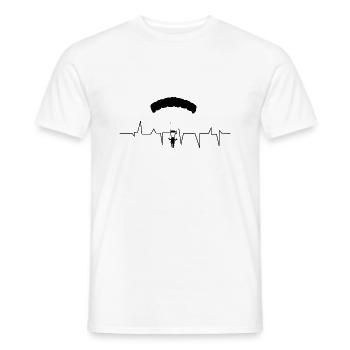 parachute - T-shirt homme - blanc - Devant - AI Model Male 178 dark (178cm)
