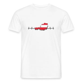 Autriche - T-shirt homme - blanc - Devant - AI Model Male 178 dark (178cm)