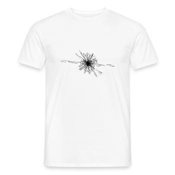 Explosion d’étoiles vectorielles Nova - T-shirt homme - blanc - Devant - AI Model Male 178 dark (178cm)