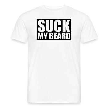 Bart, Männer, Bärte, Barthaare - Männer T-Shirt - Weiß - Vorne - AI Model Male 178 dark (178cm)