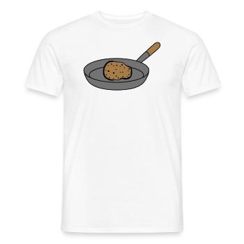 pommes de terre frites - T-shirt homme - blanc - Devant - AI Model Male 178 dark (178cm)