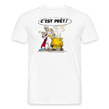 Asterix & Obelix - Miraculix magic potion potion - Men's T-Shirt - white - Front - AI Model Male 178 dark (178cm)
