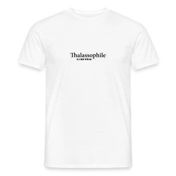 Thalassophiles - Men's T-Shirt - white - Front - AI Model Male 178 dark (178cm)