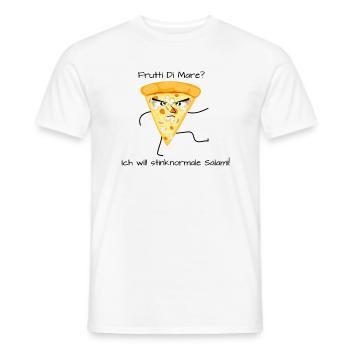 Pizza Frutti di Mare ich will stinknormal Pizza - Männer T-Shirt - Weiß - Vorne - AI Model Male 178 dark (178cm)