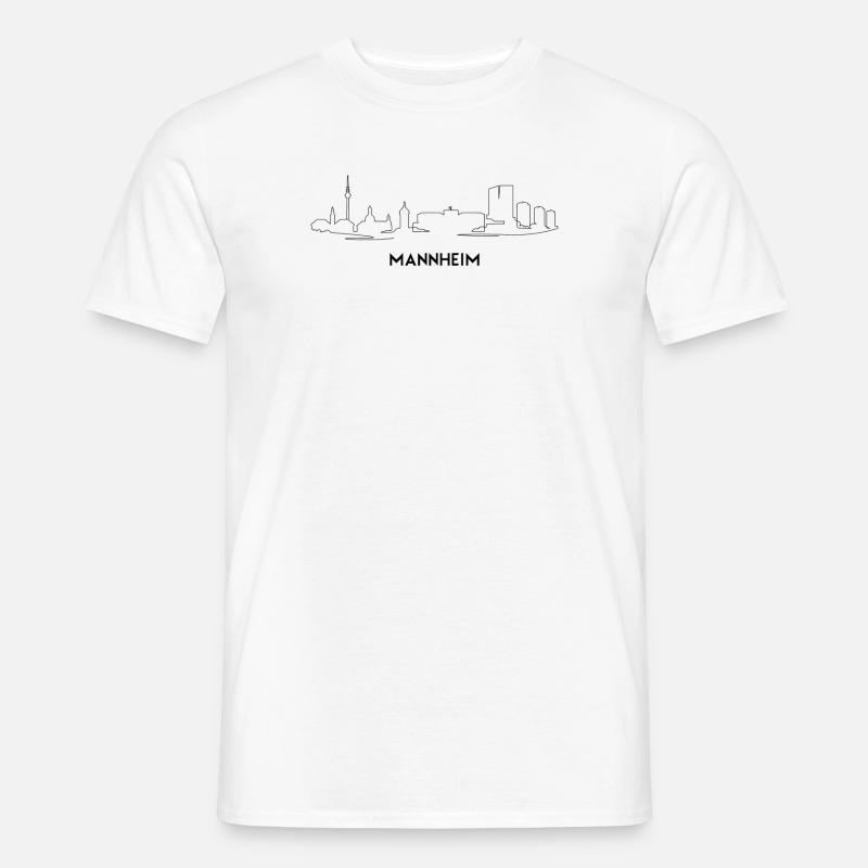 Mannheim - Männer T-Shirt - Weiß