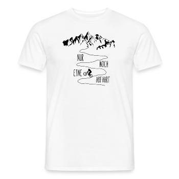 Mountainbike MTB Bike Geschenkidee - Männer T-Shirt - Weiß - Vorne - AI Model Male 178 dark (178cm)