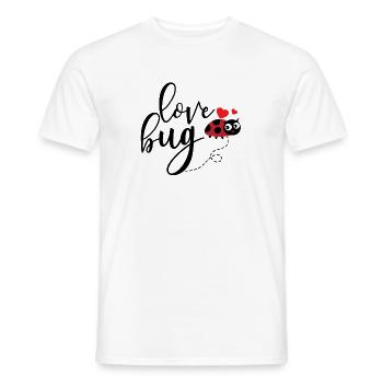 Love bug - Men's T-Shirt - white - Front - AI Model Male 178 dark (178cm)