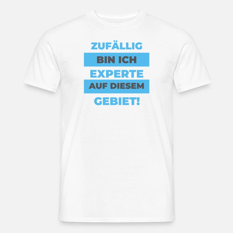Experte - Männer T-Shirt - Weiß