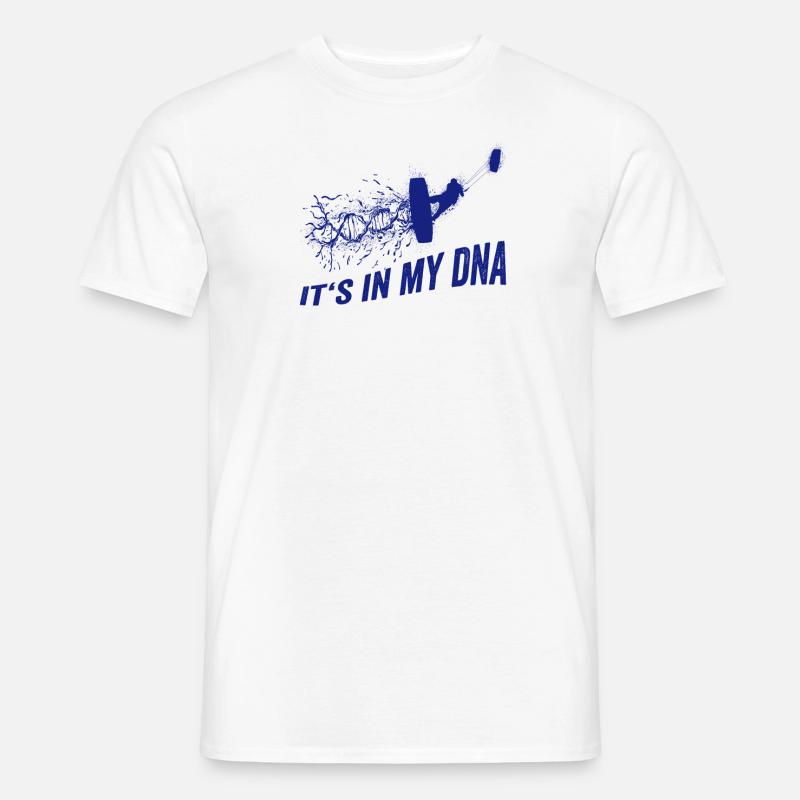 Kitesurfer DNA Kitesurf - Männer T-Shirt - Weiß