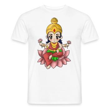 Inde Indien Hindou Durga Dieu Terre I Cadeau - T-shirt homme - blanc - Devant - AI Model Male 178 dark (178cm)