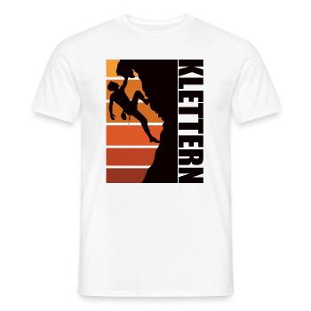 Sportklettern - Felsklettern - Männer T-Shirt - Weiß - Vorne - AI Model Male 178 dark (178cm)